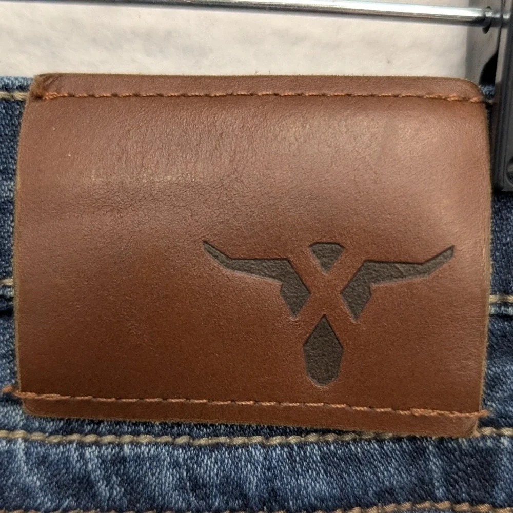 Wrangler 20X No. 44 Slim Straight Jeans Mens 28x32 Dark Wash - Picture 6 of 15